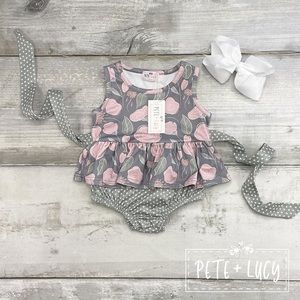 Pete + Lucy Sage Garden Romper